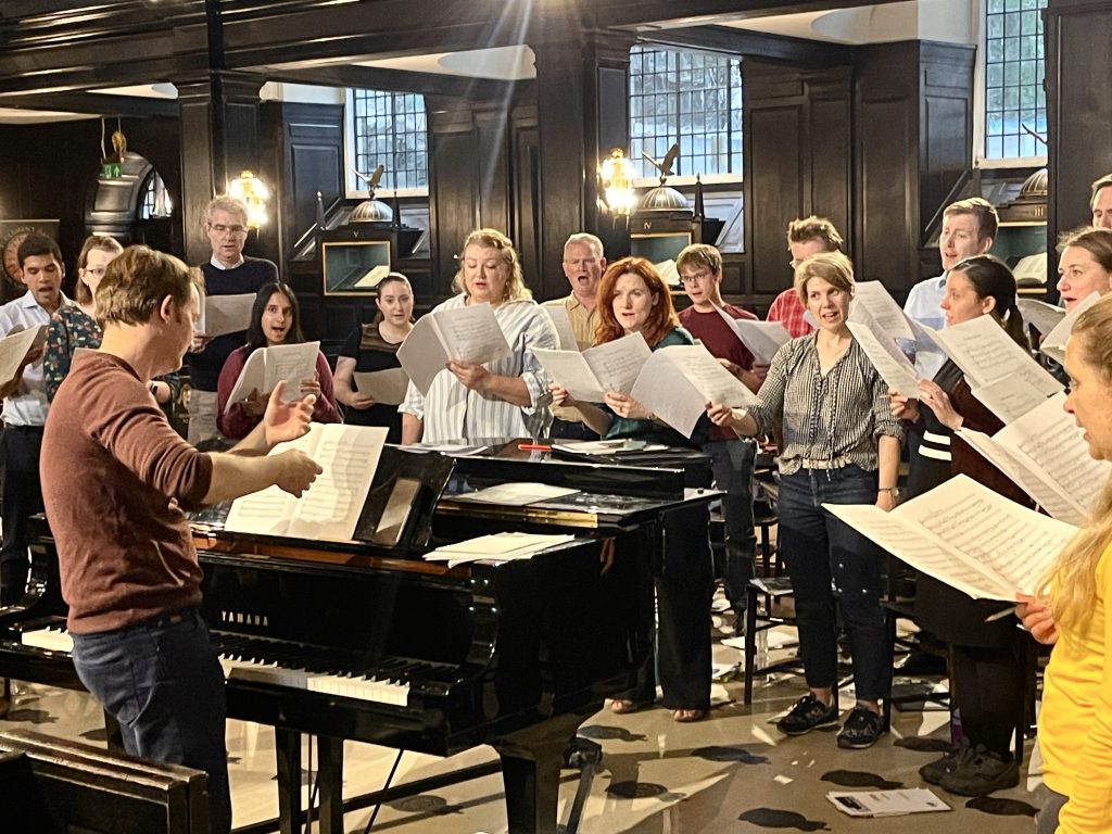 Vivamus rehearsing 'Canticle of the Sun'