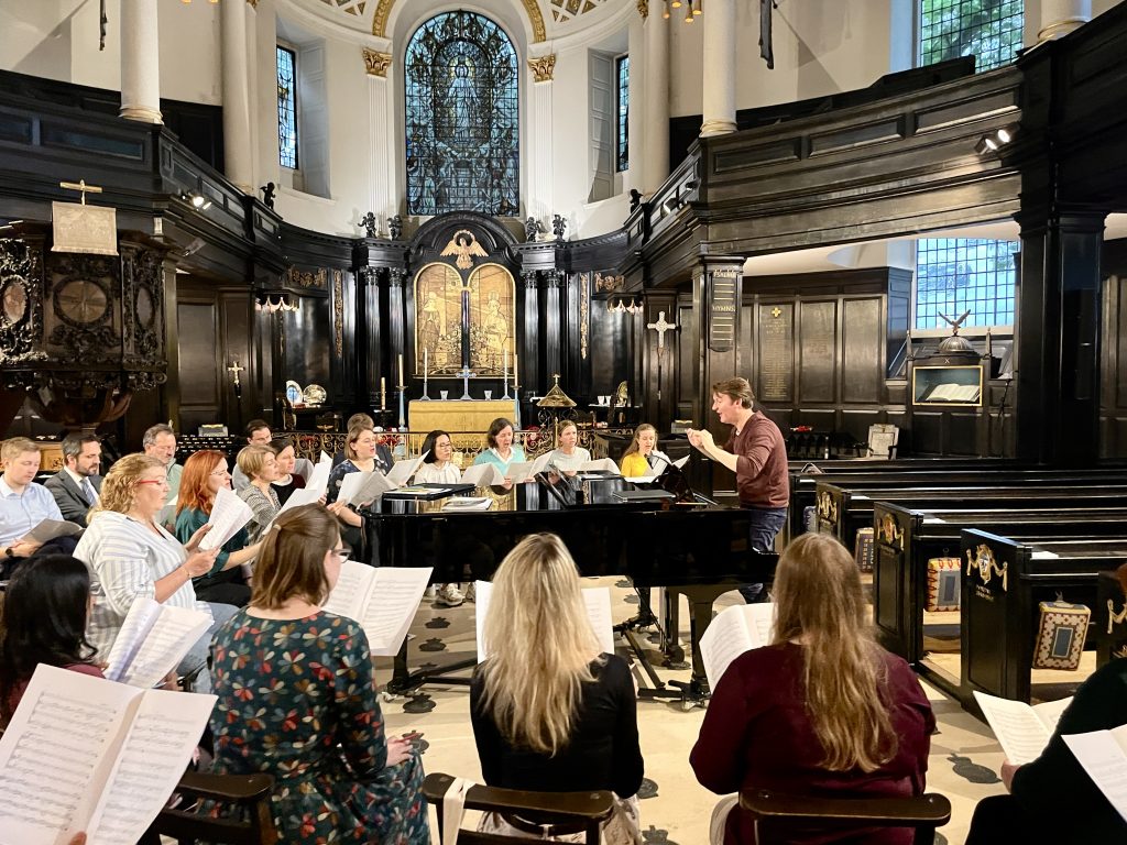 Vivamus rehearsing 'Canticle of the Sun'